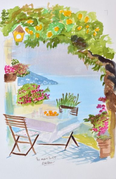 Terrasse à Cinq Terres Terrasse en Italie